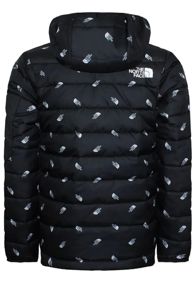The North Face Junior jongens gewatteerde jas II / TNF zwarte logoprint