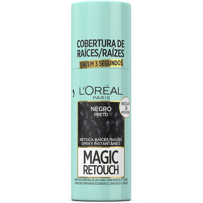Tijdelijke correctorspray voor haarwortels L'Oréal Paris Magic Retouch Zwart 75 ml