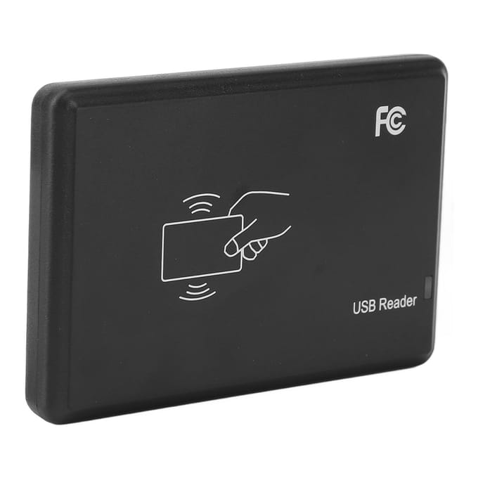 ID-kaartlezer Lage Frequentie 125KHZ RFID ID-kaartlezer met USB-interface Toegangscontrolekaart black