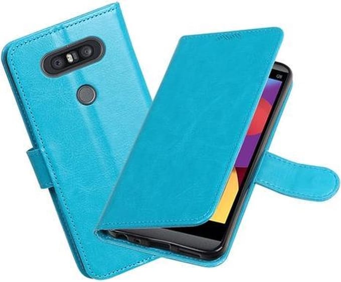 BestCases - Turquoise Portemonnee booktype hoesje LG Q8