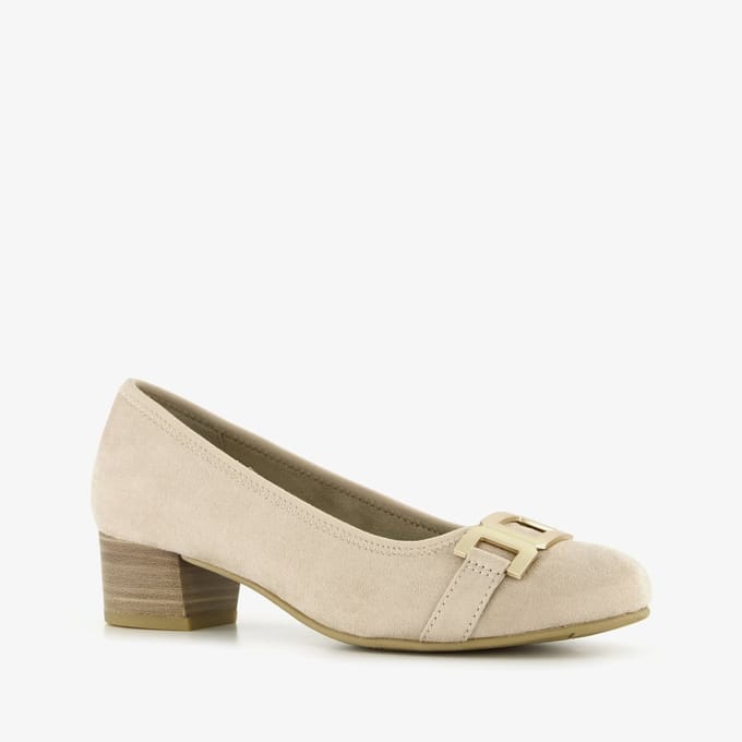 Softline dames pumps met H leest beige - Maat 36