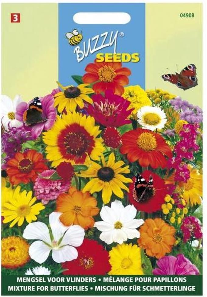Vlinderbloemenmengsel - set van 7 stuks