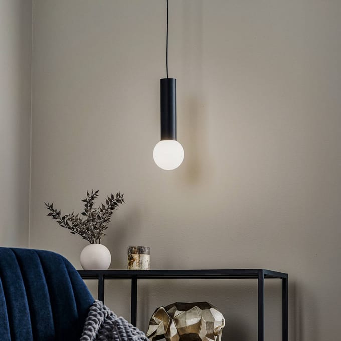 LEDS-C4 Mist badkamer-hanglamp IP44 zwart