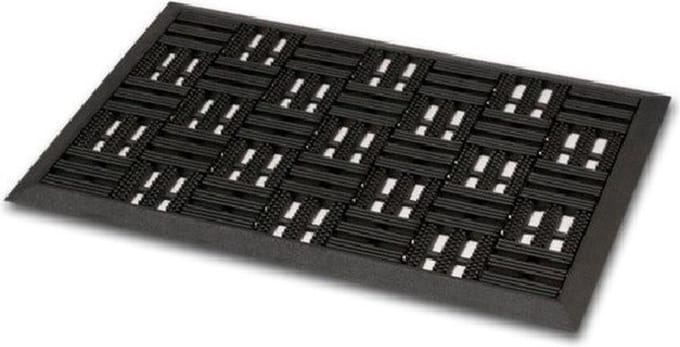Deurmat - 2x - rubber - buitenmat - 45 x 75 cm - schoonloopmat