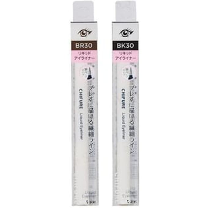 CHIFURE - Liquid Eyeliner Brush Pen Type BR30 Dark Brown