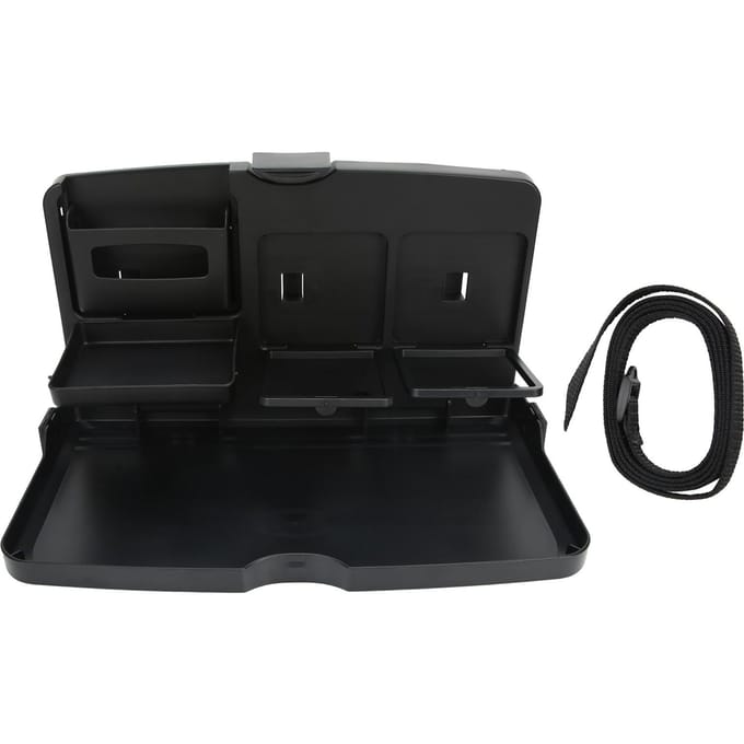 Auto Eetbak Multifunctioneel Draagbaar Opvouwbaar Auto Voertuig Stoel Eten Maaltijd Snack Bak black