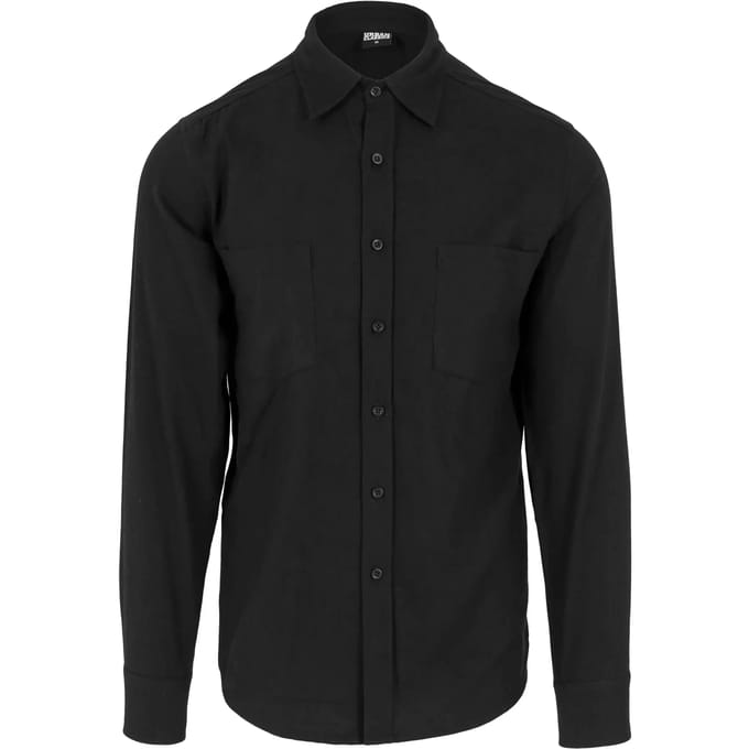Urban Classics - Checked Flanell Overhemd - XL - Zwart