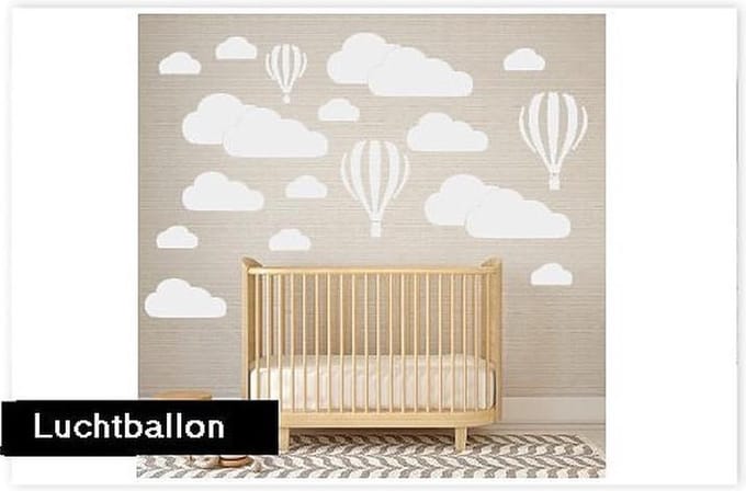 Muursticker Luchtballon