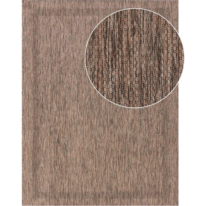 Binnen- en buitenkleed Romana bruin 80x150 cm