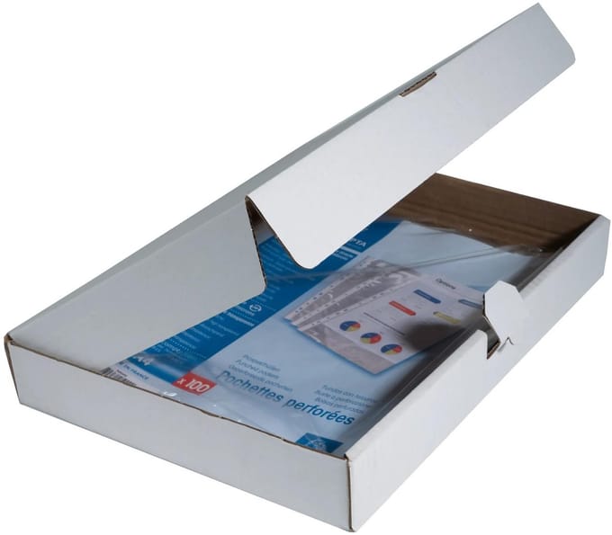 Exacompta 10x Pak van 10 geperforeerde showtassen - gladde PP 6/100ste - A4 - Transparant - 5010E