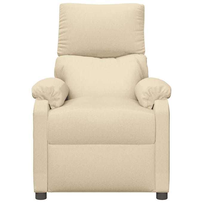 vidaXL - Massagestoel - stof - crèmekleurig