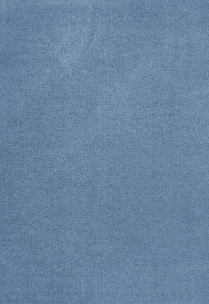 Layered Solid Wool Cornflower Blue Vloerkleed - 200 x 300 cm - Blauw - Rechthoekig - Wol - Eetkamer, Woonkamer, Slaapkamer - Effen - Modern