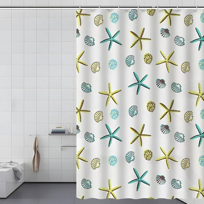 Famanu – Douchegordijn 200 x 220 cm – waterdicht anti-schimmel + 12 ringen (wit). Een handige toevoeging voor de badkamer bij dagelijks gebruik. Eenvoudig te gebruiken en geschikt voor dagelijks gebruik in en om het huis.