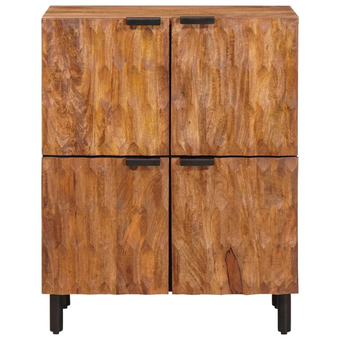 vidaXL - Dressoir - Acacia - Bruine - Afwerking - 60 - x - 33 - x - 75 - cm