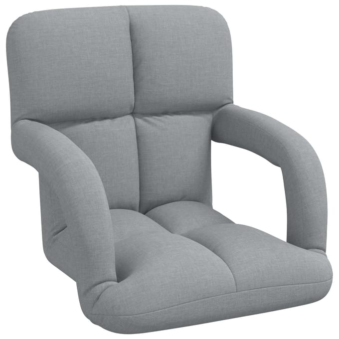 vidaXL - Verstelbare - Vloerstoel - met - Armleuning - 5 - Posities - Stof