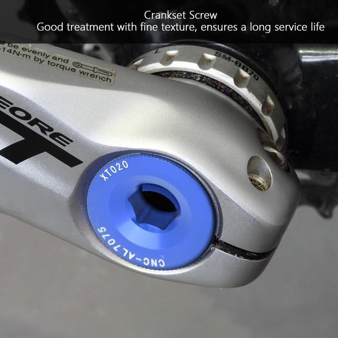 Krukasbout voor Mountain Racefiets Bracket Dop M20*10 Crankstel Schroef BB As Schroeven Blauw blue