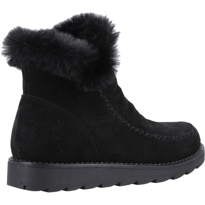 Hush Puppies Moira Suède Dames Zwart Laarzen
