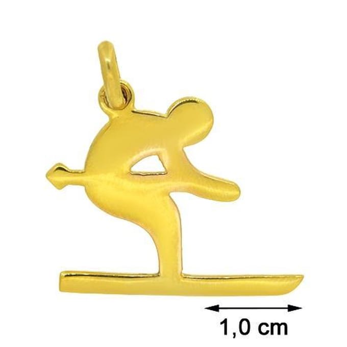 Blinx Jewels Vergulden Hanger Skiër