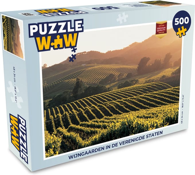 Puzzel Wijngaarden in de Verenigde Staten - Legpuzzel - Puzzel 500 stukjes