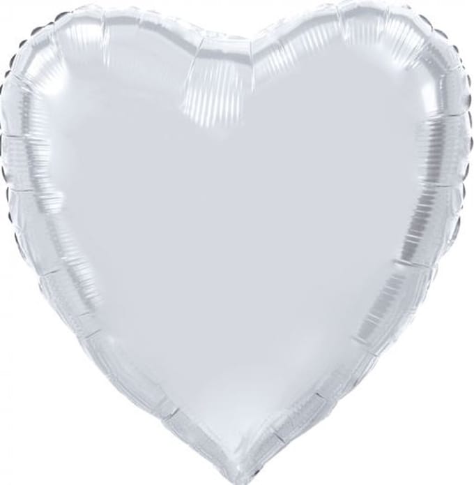 Wefiesta Folieballon Hartvorm Xl 92 Cm Zilver
