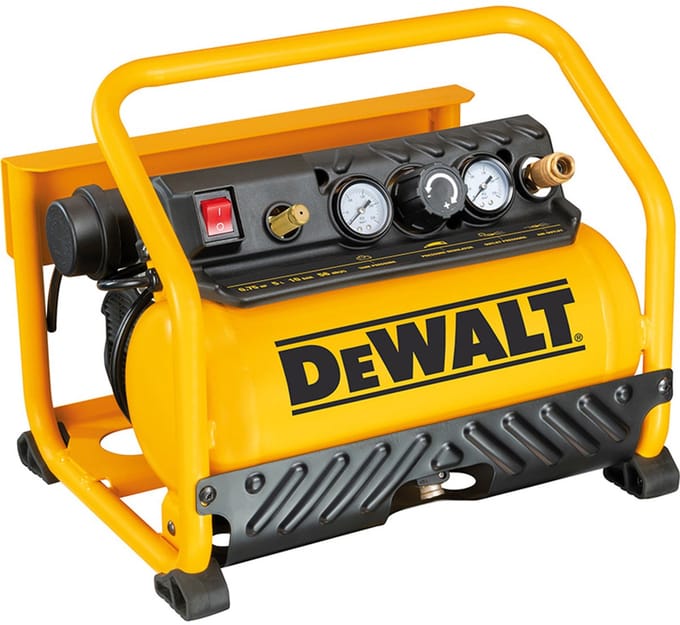 DEWALT S15RE Silent Compressor Olievrij 5L Tank (INCL. 5 Meter Luchtslang)