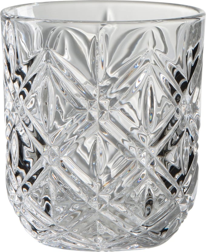 J-Line glas Anna Laag - glas - transparant - 6 stuks