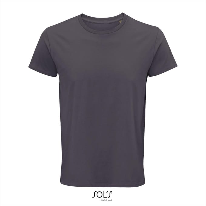 SOL'S - Crusader T-shirt - Donkergrijs - 100% Biologisch katoen - S