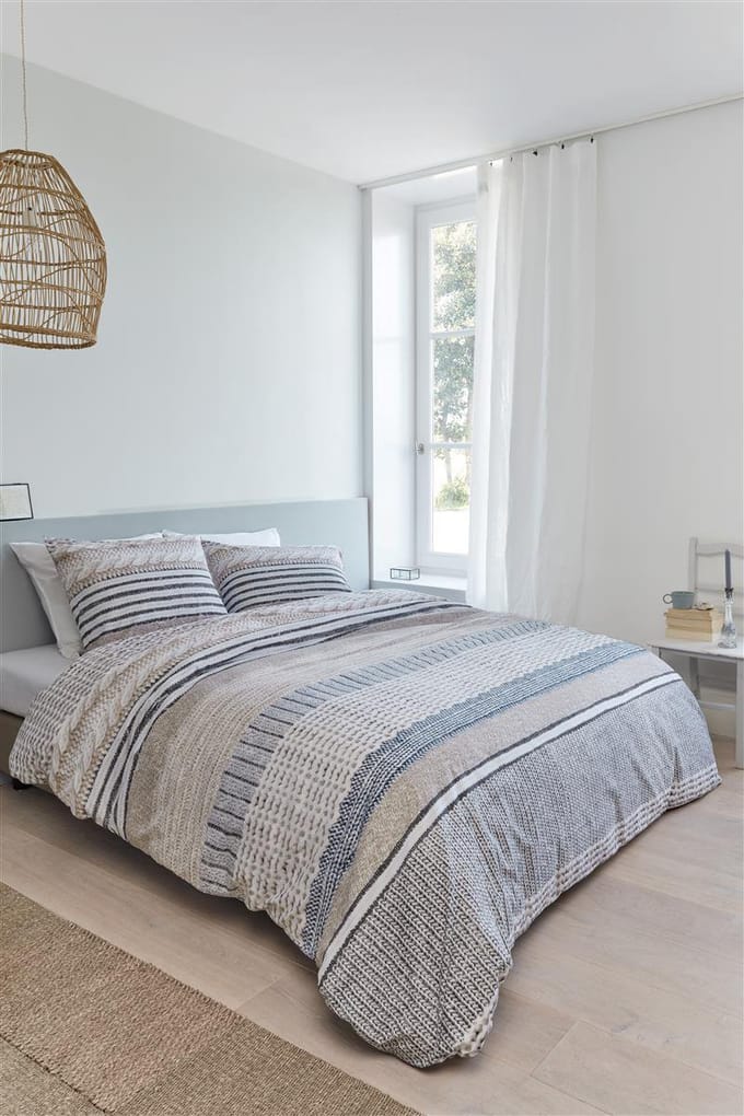 ARIADNE Hug Dekbedovertrek - Eenpersoons - 140x200/220 cm - Natural
