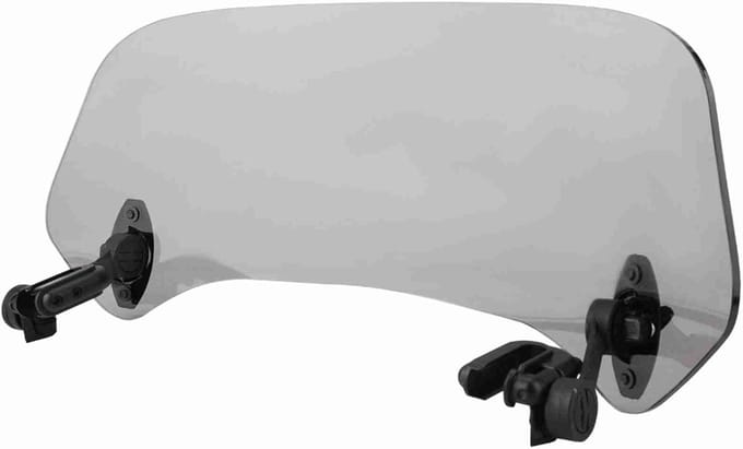 Verstelbaar Windscherm - Universele Motorfiets - Gemodificeerde Voorruit - Windschermspoiler - Luchtdeflector (Klein gerookt)