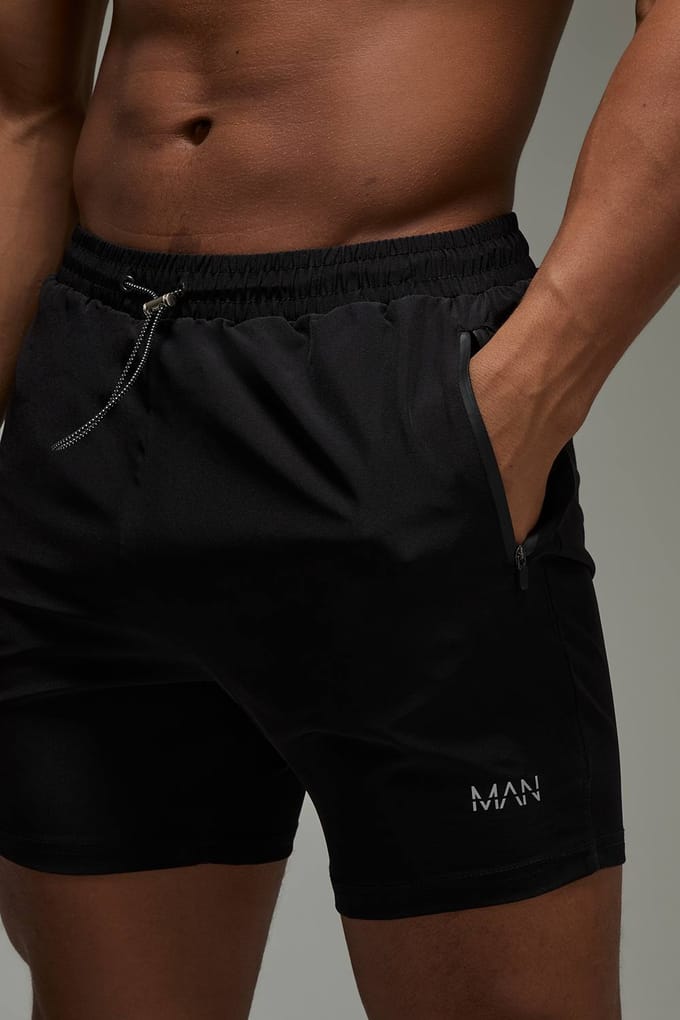 Men's Active Gym 5inch Short | Black | Size Medium
