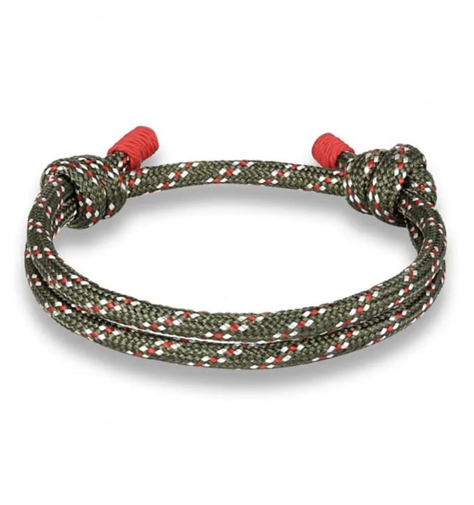 Verstelbare armband- groen- oranje - Charme Bijoux