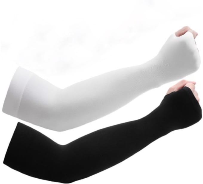 2 Paar Elastisch Arm Sleeves - Armstukken Wielrenen – Hardlopen Armwarmers – UV Bescherming – One Size