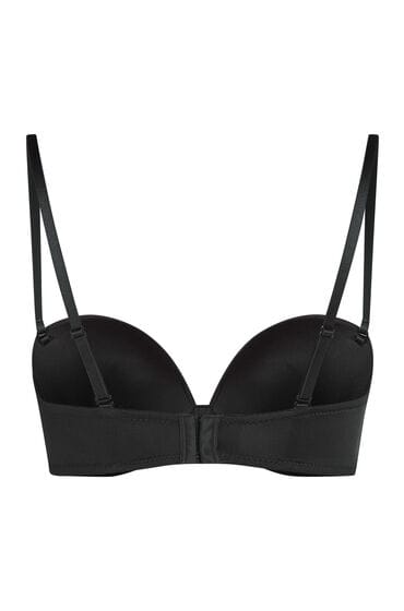 Hunkemöller Voorgevormde strapless maximizer beugel bh Zwart
