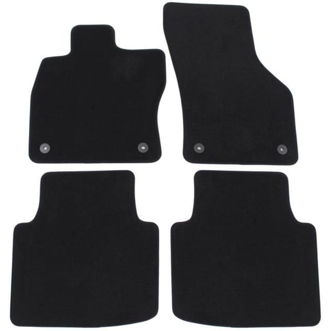 Tapis de sol - Skoda - Superb 3 - Noir - 4 pièces - Antidérapant et imperméable