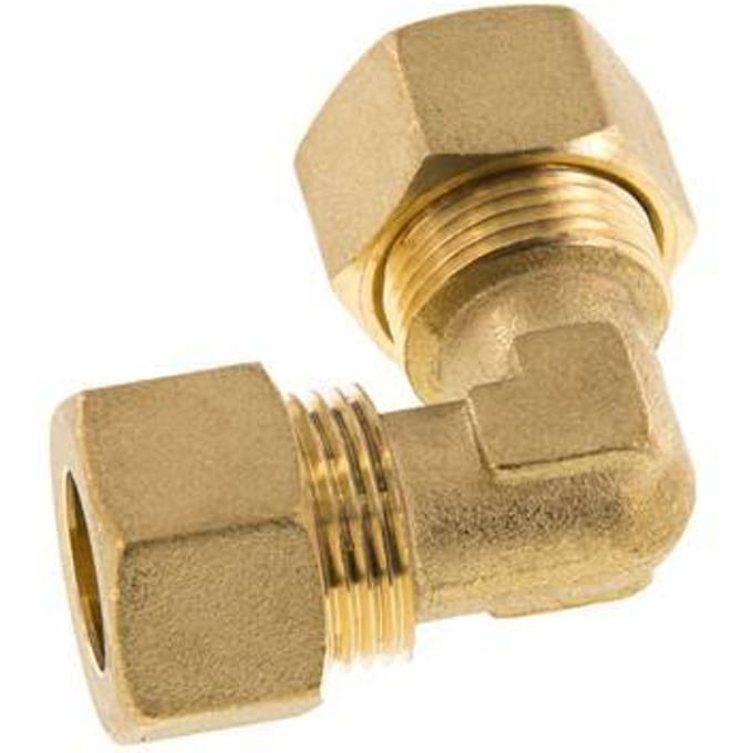 14mm Messing L-Knelfitting 90 graden 89 Bar DIN EN 1254-2