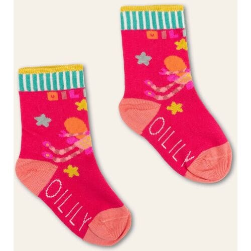 Oilily Mirobot Sokken- maat32-34 Roze