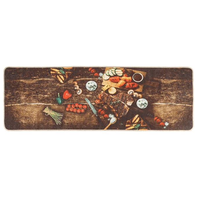 vidaXL - Keukenmat - wasbaar - 60x180 - cm - meerkleurig