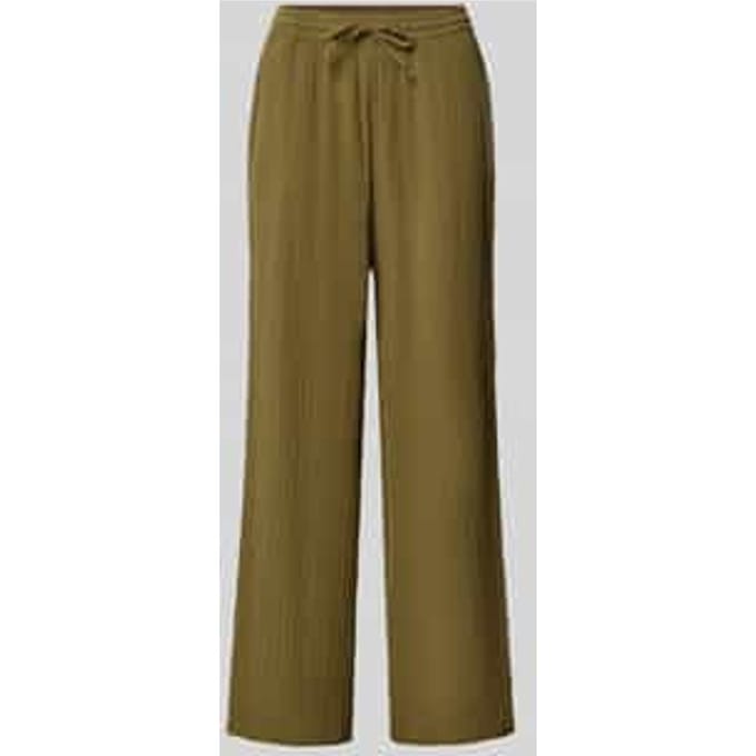 Straight leg broek van mousseline