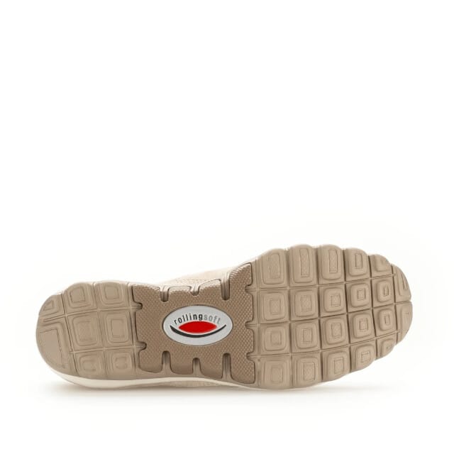 Gabor rollingsoft sensitive 66.966.23 - dames rollende wandelsneaker - Beige - maat 43 (EU) 9 (UK)