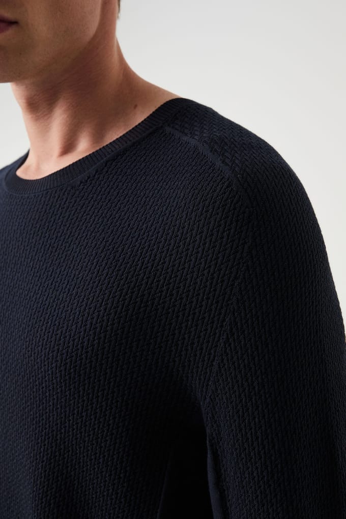 AlphaTauri Fosoj V1.y9.01 Pullover Dark Navy Taglia: M | Maglioni a maglia Outlet | Uomo | Blu