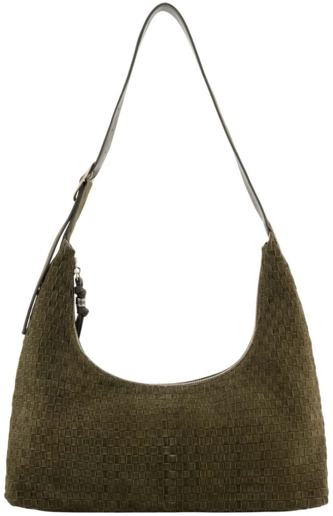 FREDsBRUDER schoudertas Weave Harmony Handbag Khaki Green kaki