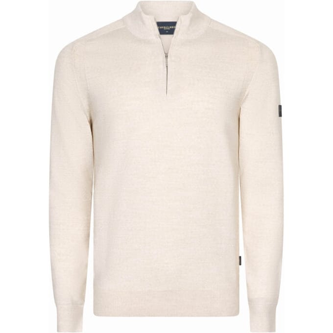 Cavallaro Napoli Trui Palio Half Zip Wool Blend Kitt / male