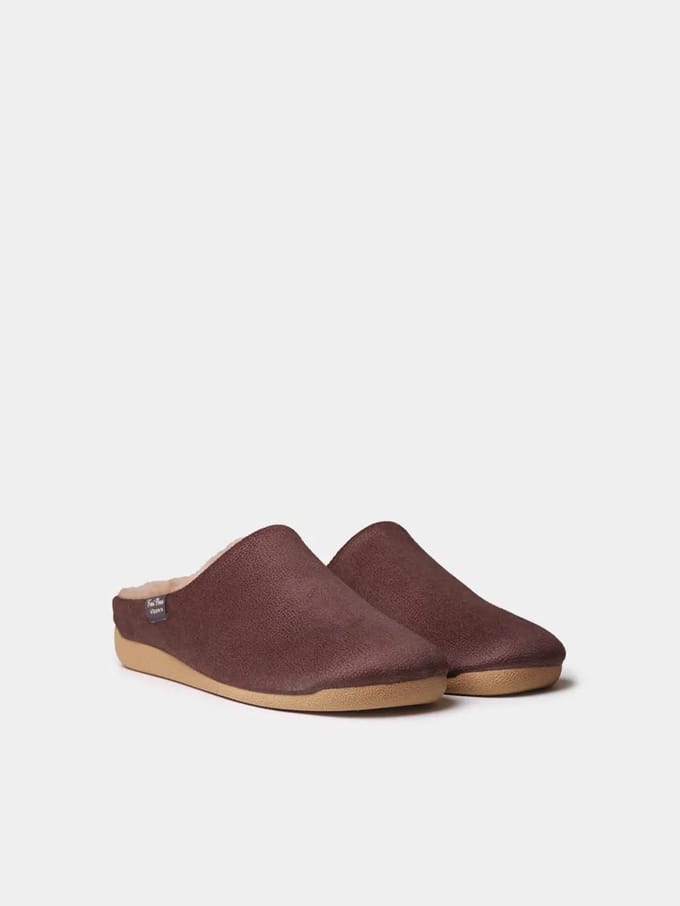 Herenslippers met open tenen van textiel | NOTI-BD