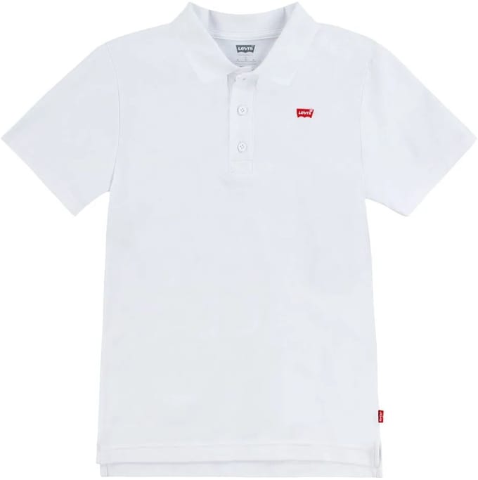Levi´s ® Kids Back Neck Tape Korte Mouw Poloshirt Wit 10 Years Jongen