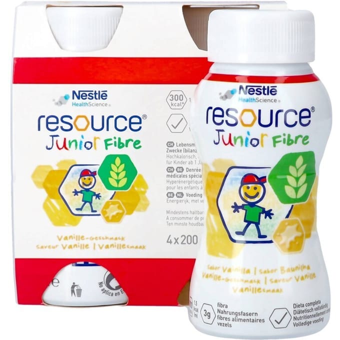 Resource Junior Fibre Vanille 4x200ml