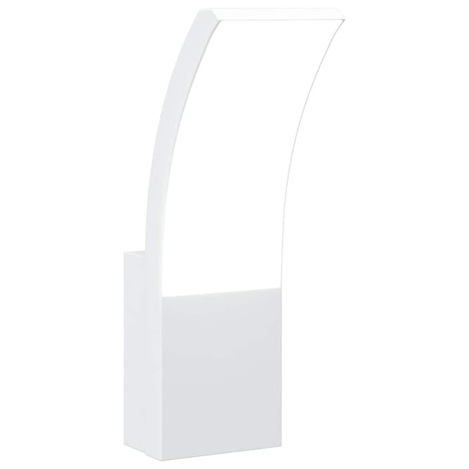 vidaXL Buitenwandlamp LED gegoten aluminium wit