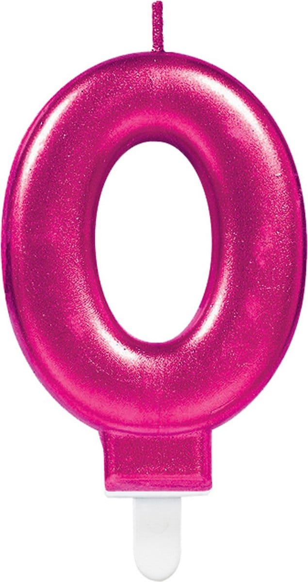 Amscan by Riethmuller - Riethmüller - Verjaardagskaars 0 Sparkling Celebrations Pink