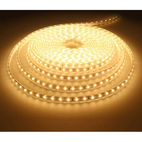 HOFTRONIC Flex60 LED Strip 10 meter - 3000K warm wit - IP65 waterdicht - Buiten & Binnen - 60 LEDs/m - 7000 lumen - Inkortbaar per meter - Dimbaar