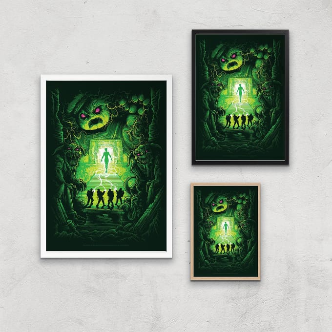 Ghostbusters Dan Mumford Giclee Art Print - A4 - White Frame