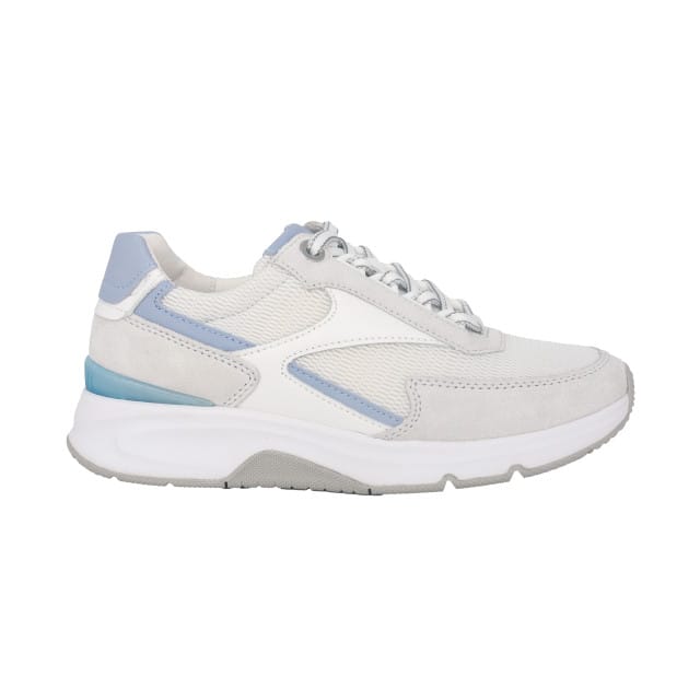 Gabor rollingsoft sensitive 26.895.51 - dames rollende wandelsneaker - Wit - maat 40.5 (EU) 7 (UK)